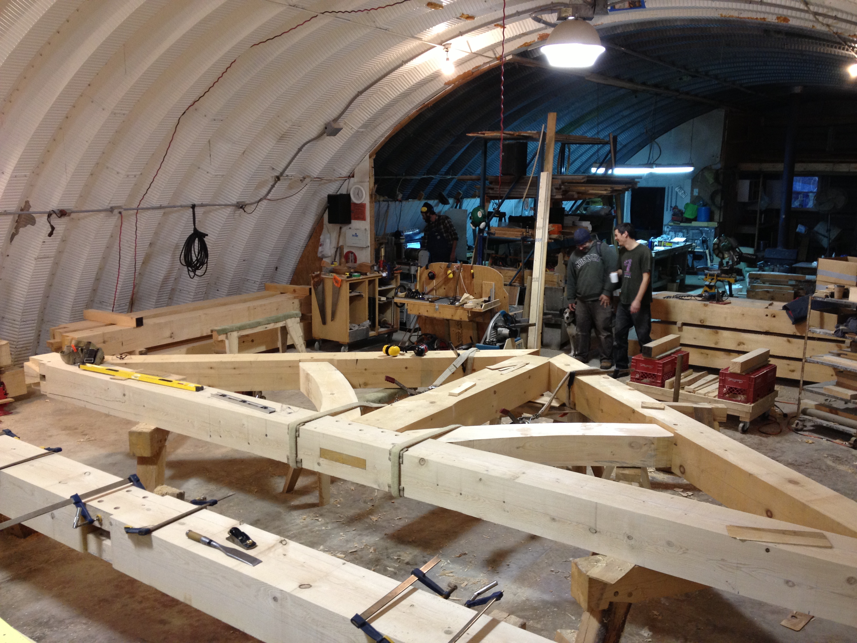 main truss in shop
